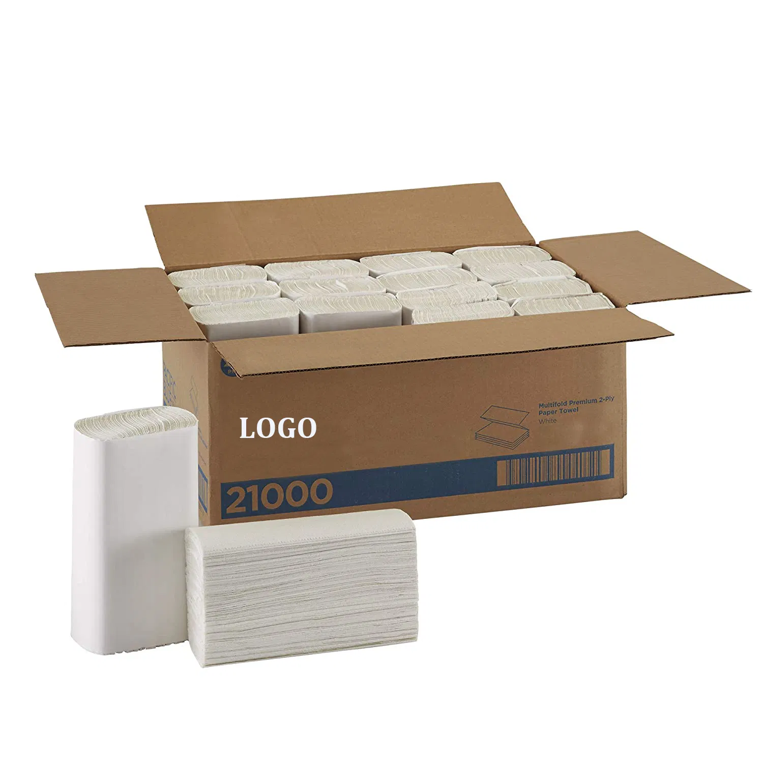 Wholesale Factory Embossed Interfolded Paper Towel Multifold V N Fold Tissue Paper Hand Towels