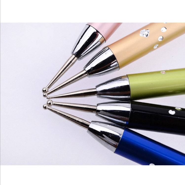 Diamond Handle Double Point Dotting Drill Pen Nail Art Brush