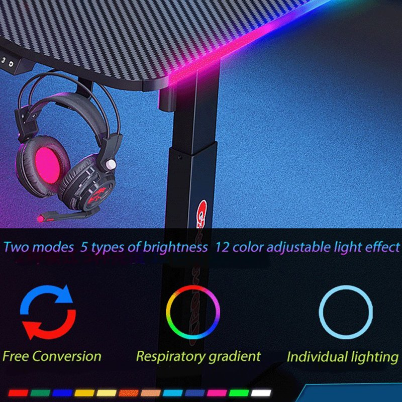 Professional Corner E-Sports Computer Desktop Home Bedroom Office Desk Game Room Gaming Table