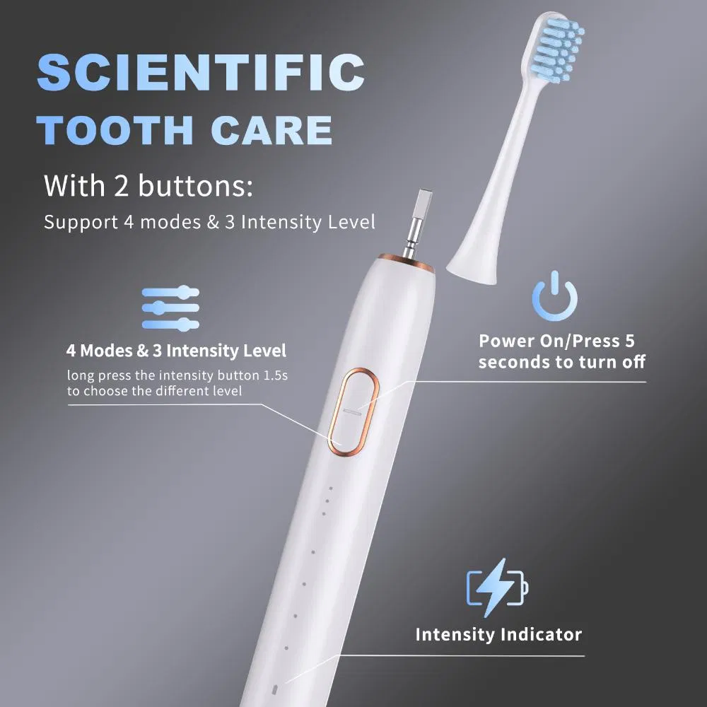 Ultra Sonic Electric Toothbrush with 8 Brush Heads Wireless Charging