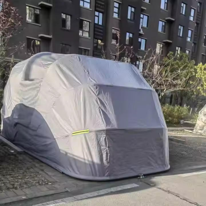 Garage Tarpaulin Available Thickened for Cold and Snow Protection Thickened Steel Frame for Strong Support