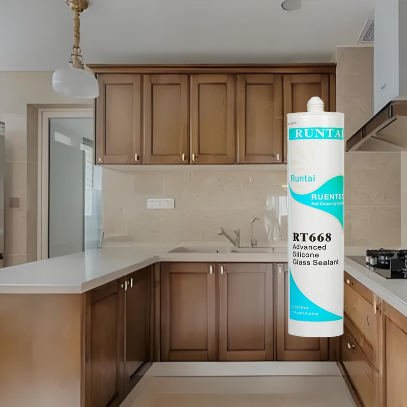 Clear Acetic Silicone Sealant 300ml for Glass Bonding