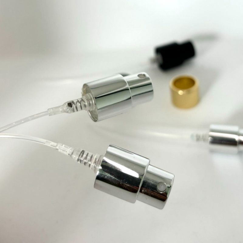 Cosmetic Packing Aluminium Mini Screw Sprayer Pump for 13mm Caliber Perfume Bottle