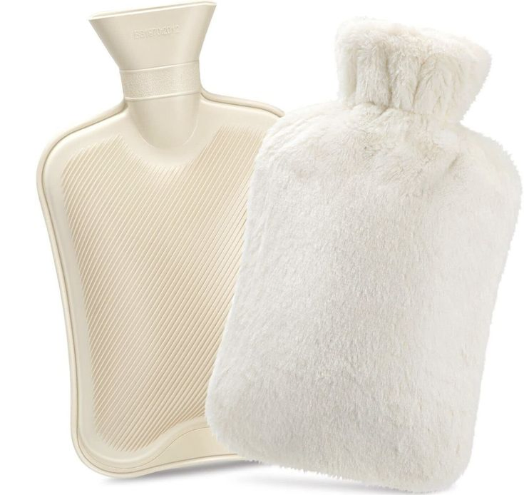 BS Rubber Hot Water Bottle Portable for Girls Tourism and Fashion Soft Plush Luxury Cover Body Warmers for Women