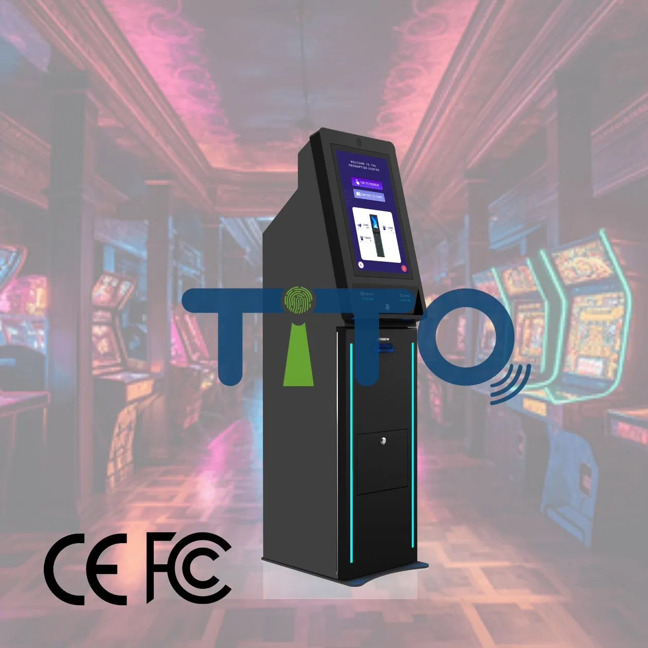 China Sports & Arcade Game Kiosk Machine Cashless/ Gift Card-out/Coin Ticket Redemption System for Video Games