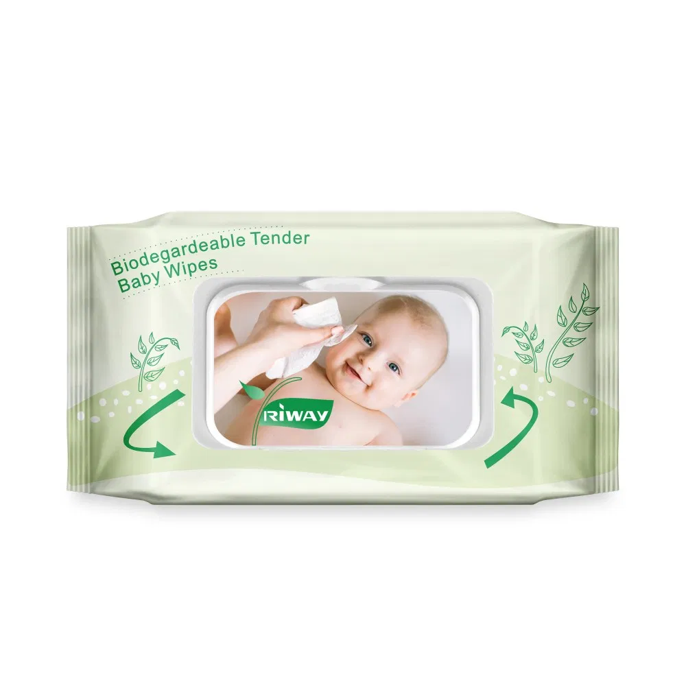 100% Biodegradable Bamboo Fibre Clean Baby Care Wet Wipes
