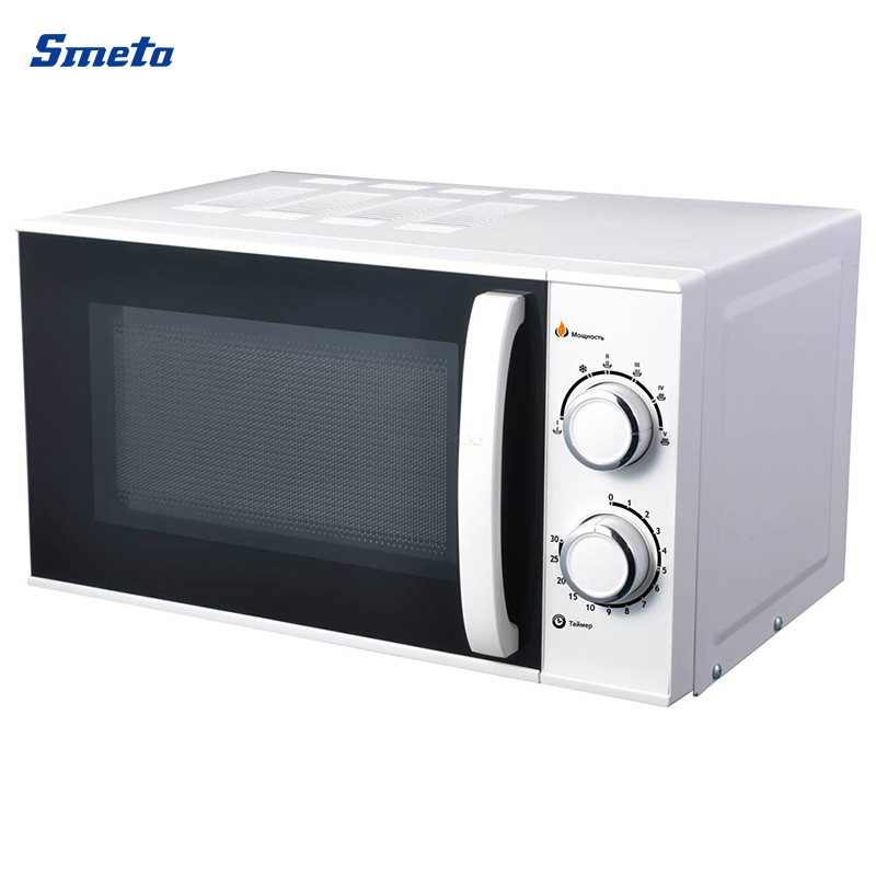 Smeta 20L 220-240V Mechanical Mini Electric Ss Font Microwave Oven