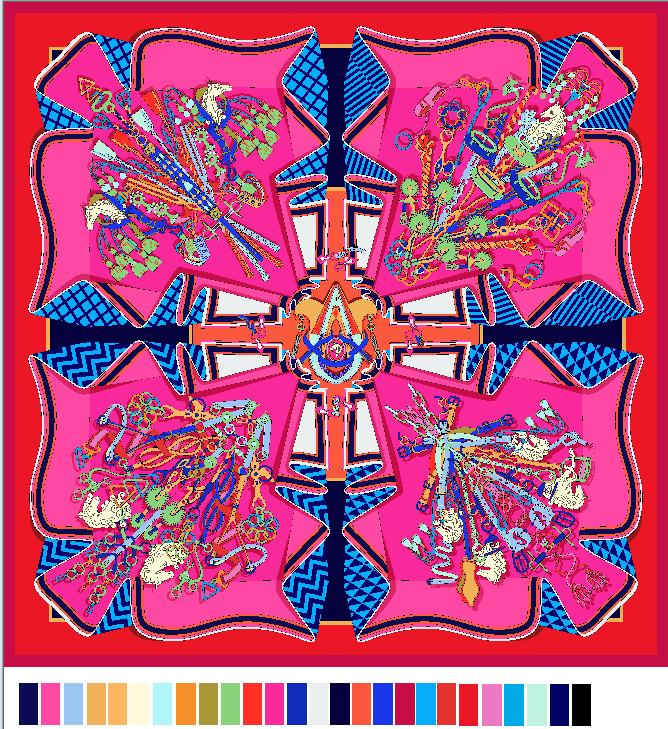 Silk Scarves for Fashion Decoration