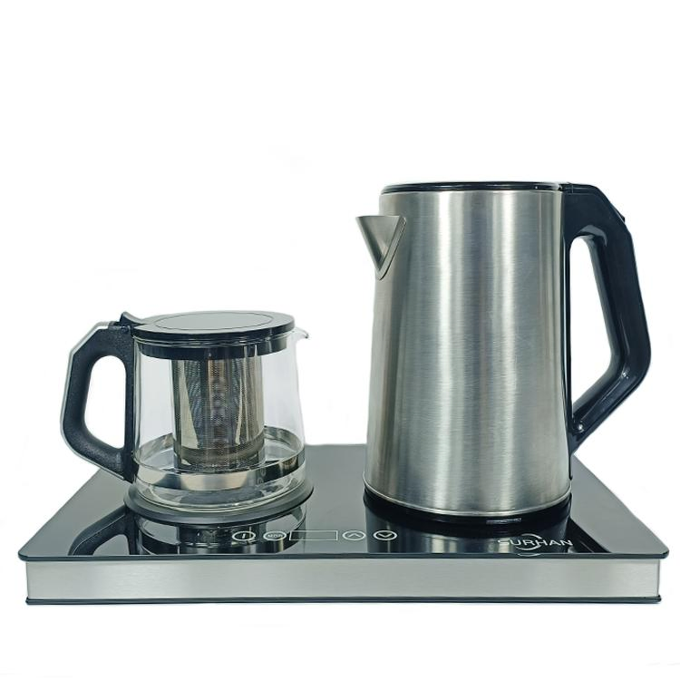 Speed-Boil Turkish Coffee Maker Tray Set Keep Warmer Electric Water Kettle Boiler Pot