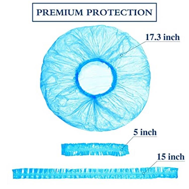 Disposable Shower Caps Elastic Plastic Hair Caps