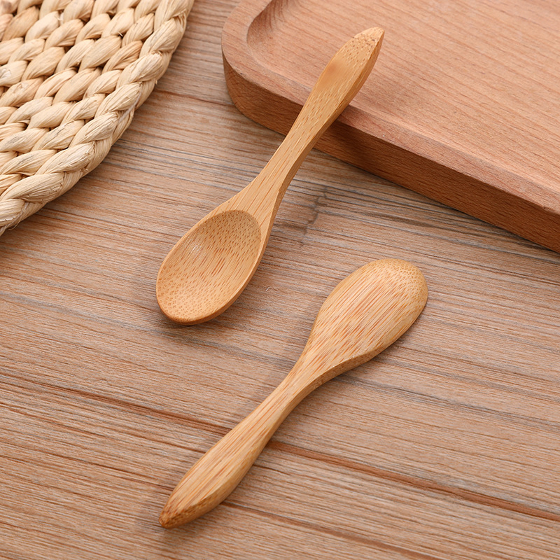 Customize 9cm Small Tea Spoon Natural Bamboo Spoon