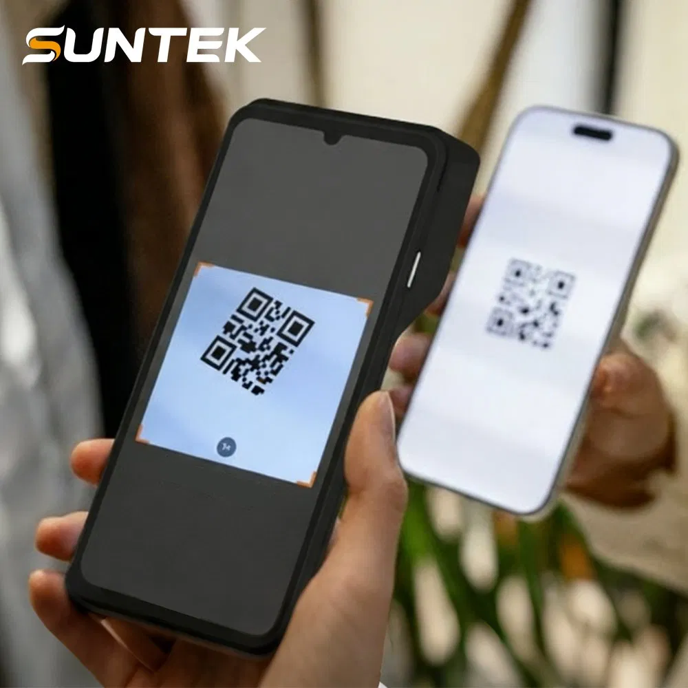 Android 15 6.75 Inch All in One Suntk Handheld Mobile POS Terminal Machine System 4G NFC Card POS