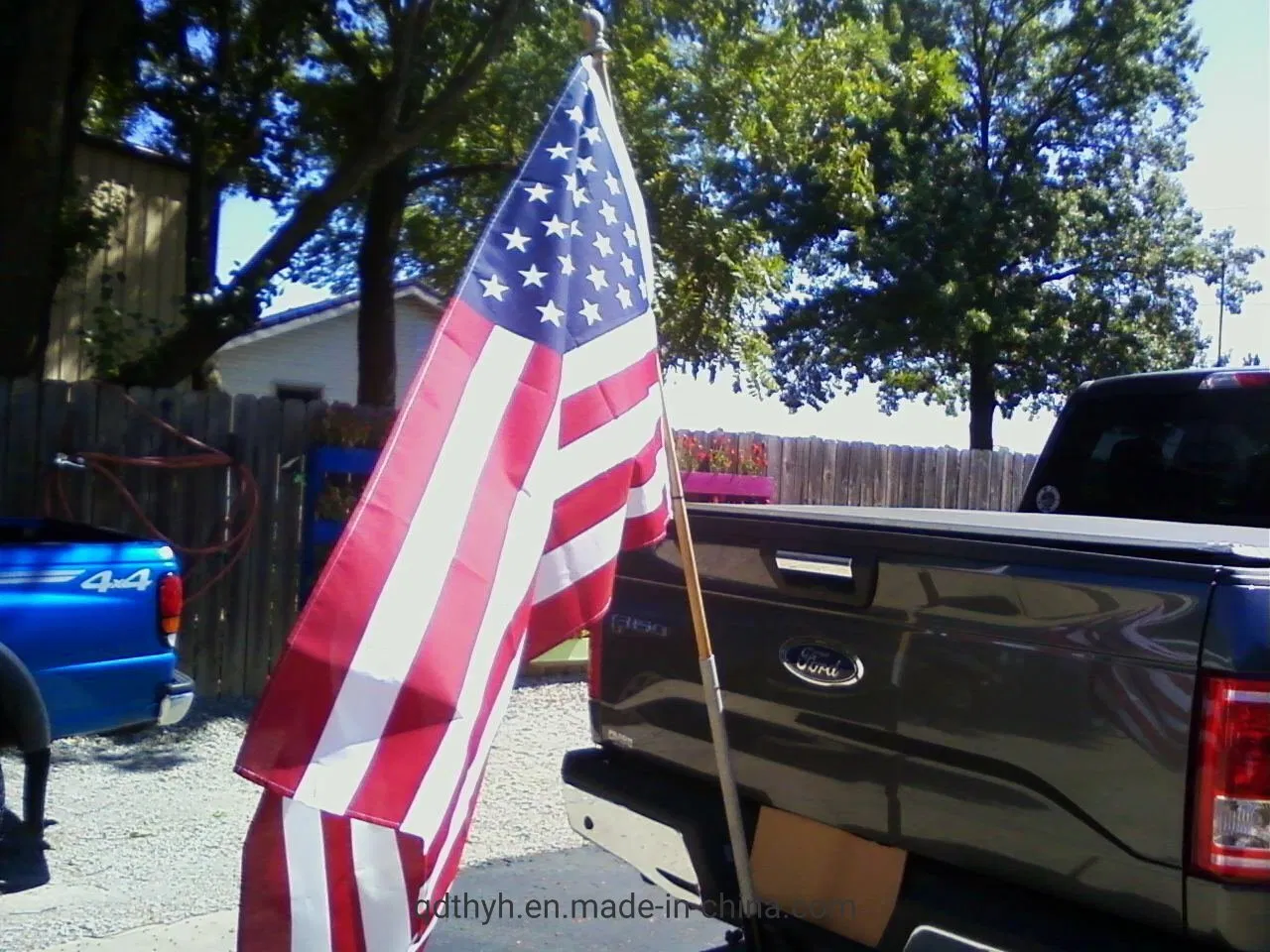 2" Hitch Mount "Mini" (Single) Flag Pole Holder Truck, Car, SUV From Metal Fabrication Factory