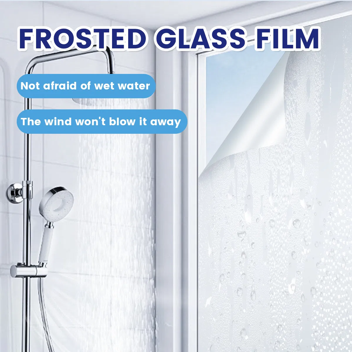 Privacy Window Film Frosted Glass Film Office Decorative Frosted Film