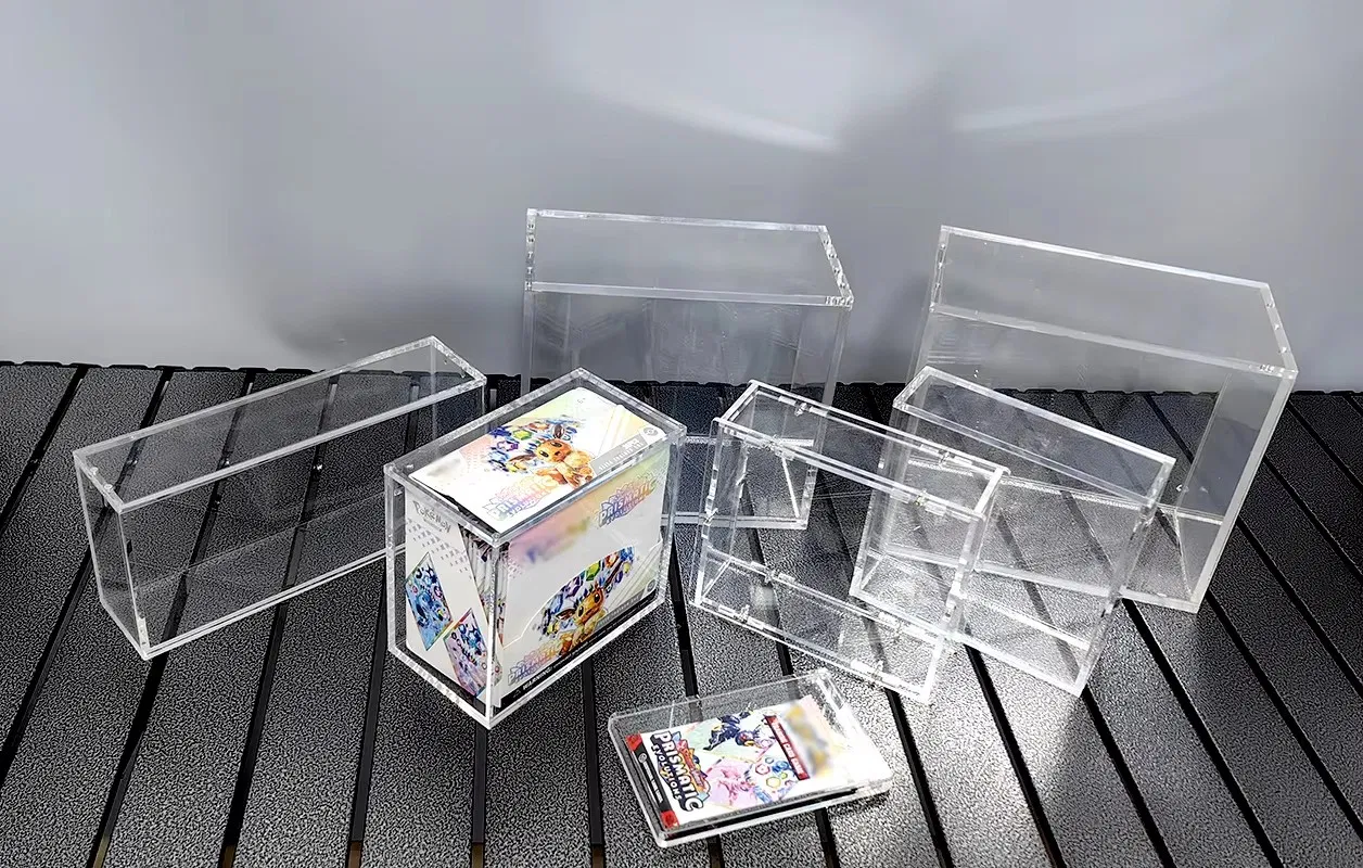 Clear UV Resistant Acrylic Box Case for Pokemon Tcg