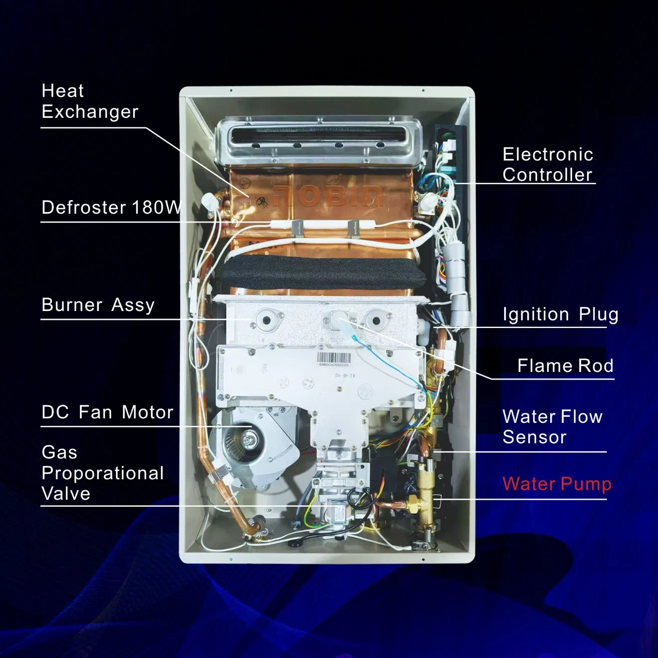 Premium Have Pump Gas Water Heater with 16L Hot Water Production