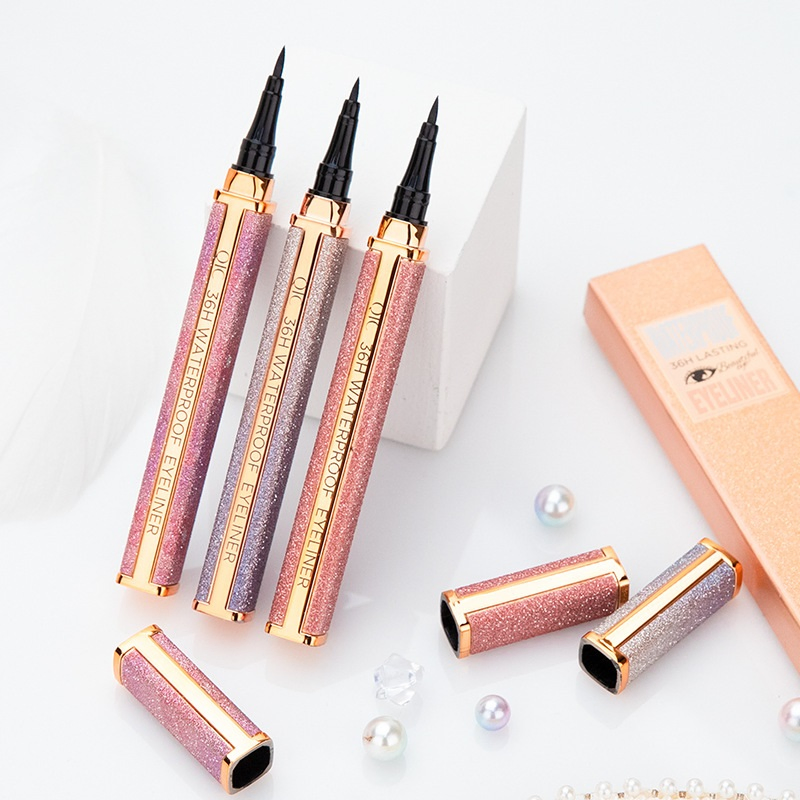 EL15 Qic Original Design Net Red Star Sky Eyeliner Pen Waterproof Quick Dry Non-Dizzy Make-up Eyeliner Liquid Pen Shake Sound Quick Hand Make-up