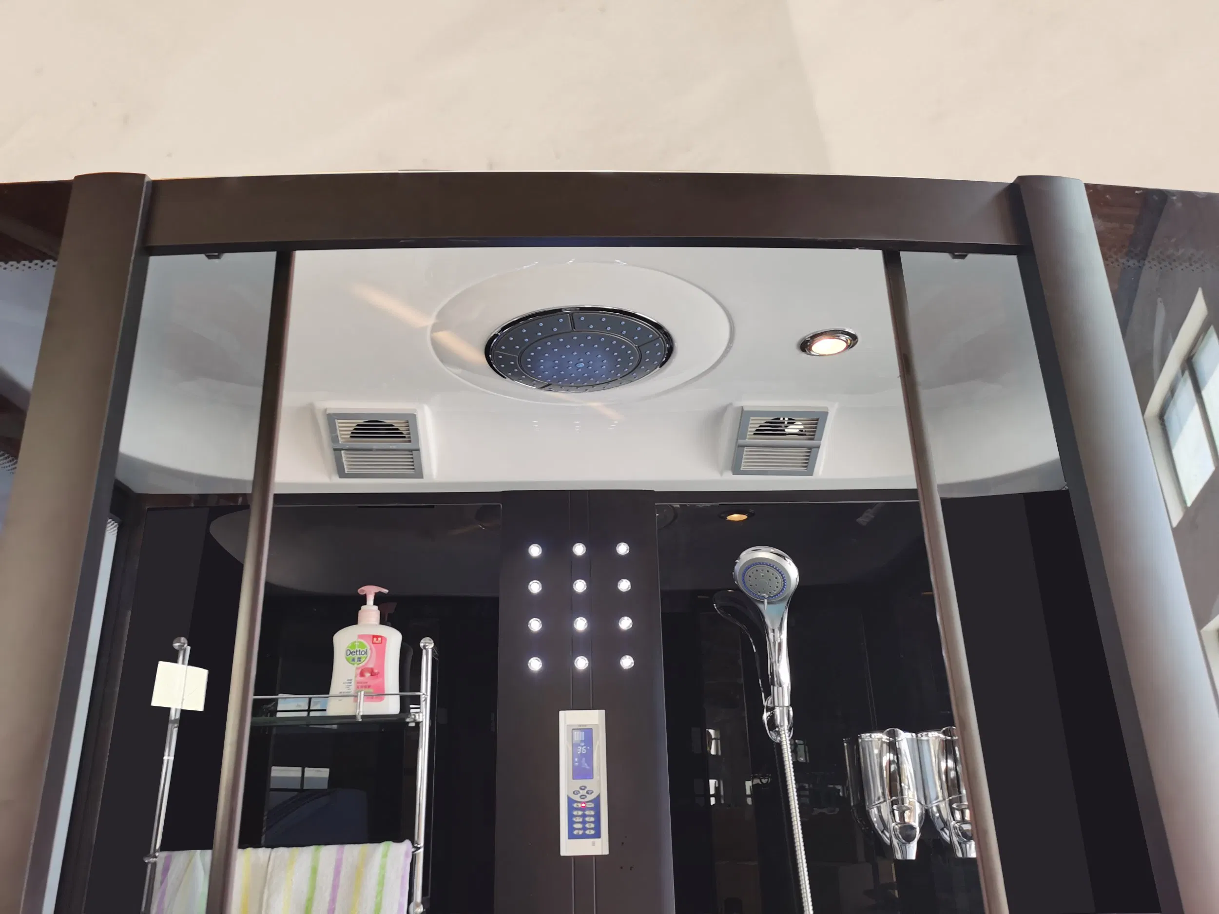 Factory Customized Tempered Glass Massage Shower Enclosure Steam Shower Cabin with Whirlpool