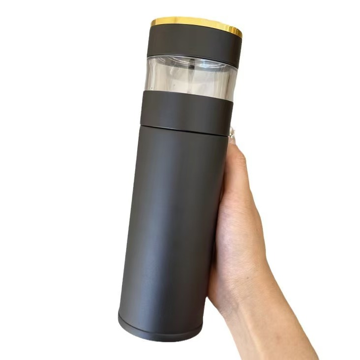 2025 Business Gift Tea Set Smart Temperature Tritan Infuser Thermal Water Bottle