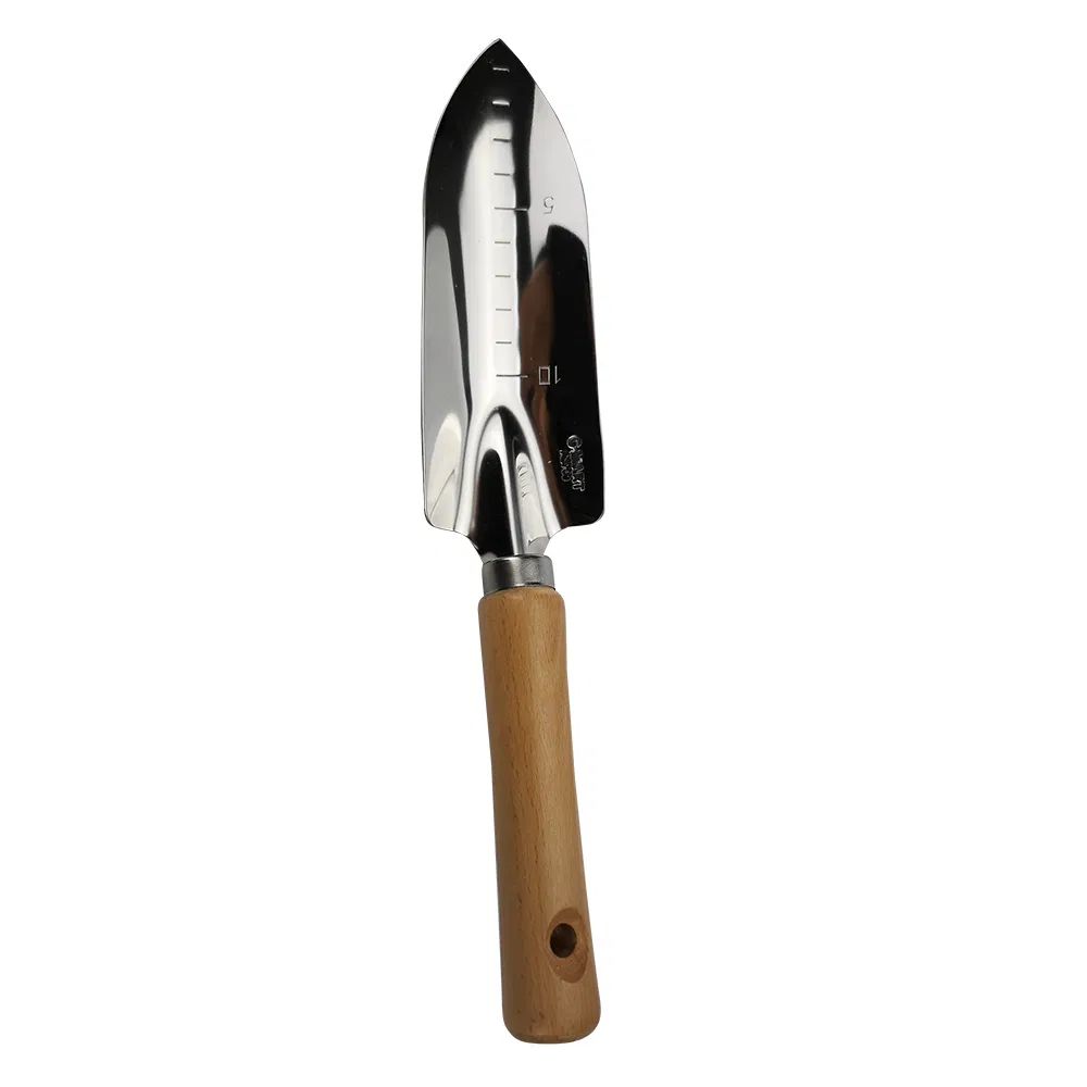 Gardening Shovel Wood Handle Mini Shovel Stainless Steel Shovel Scaled Shovel