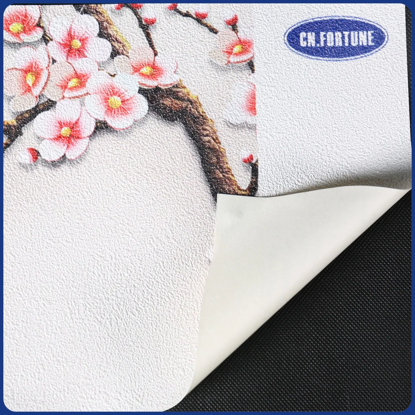 Korean Embossement Pattern Wallpaper with Silver Glitters and Beautiful Lustre