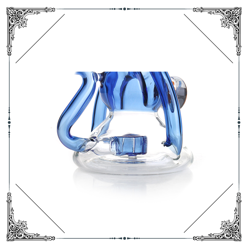 7.5" Small Showerhead Perc Glass Smoking Water Pipe Hand DAB Oil Rig Burner Recycler in Stock