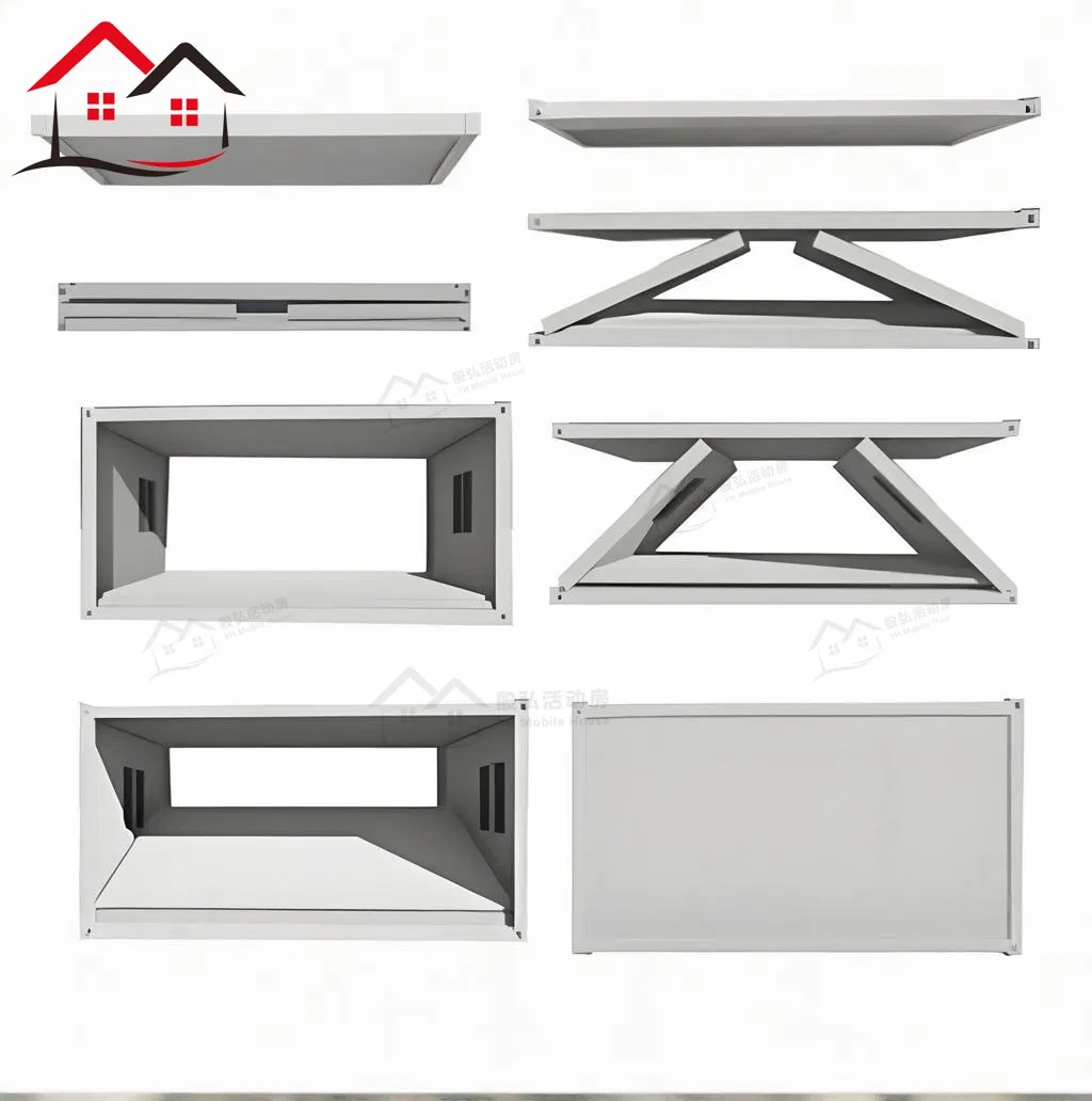 New Type Z Shape Container Office Prefab Apartment Building Prefabricated House Z Type Folding Container House Prebuilt Homes Folding House Price