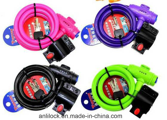 Color Bike Lock, Motorcycle Lock, Color Cable Lock