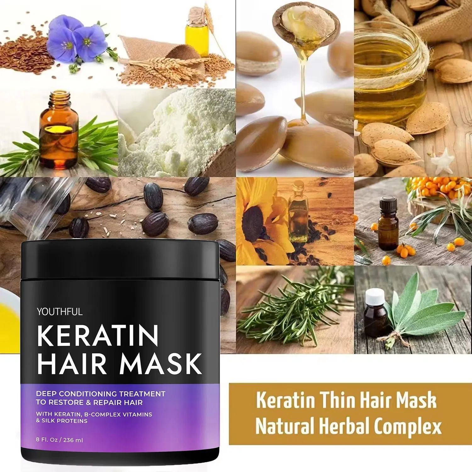 High Quality Keratin Deep Conditioning Moisturizing Hair Mask