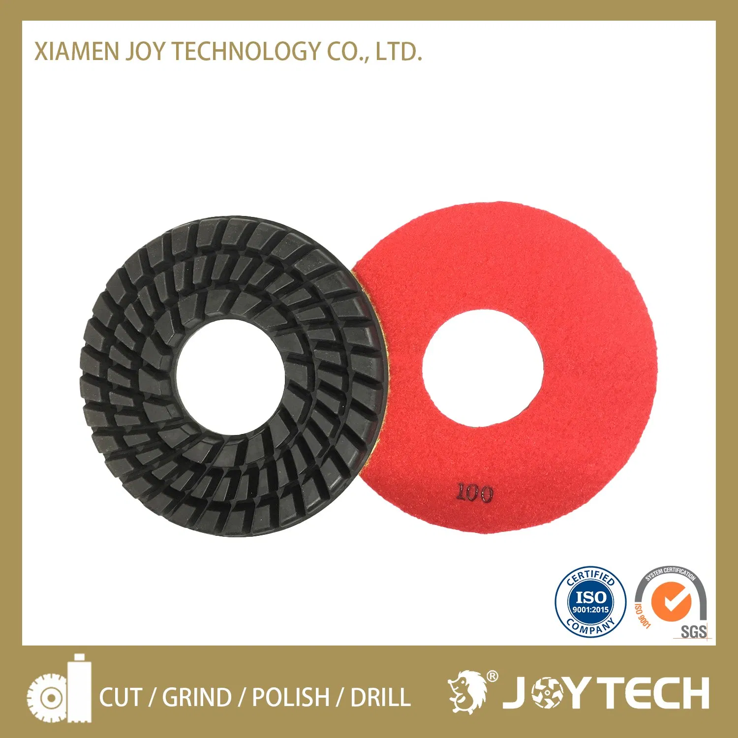 Diamond Hybrid Resin Polishing Wheel Set Pad for Concrete Stone Marble Granite Terrazzo Epoxy