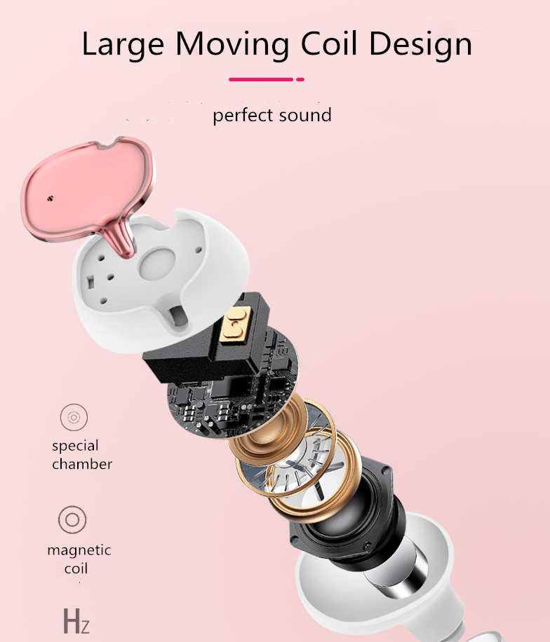 New Earphones Binaural Stereo Wireless Earbuds Earphone