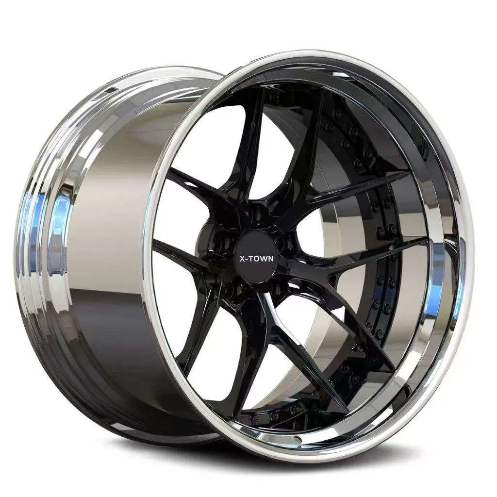 Литые диски Deep Concave 17-24 дюйма, хром, черные