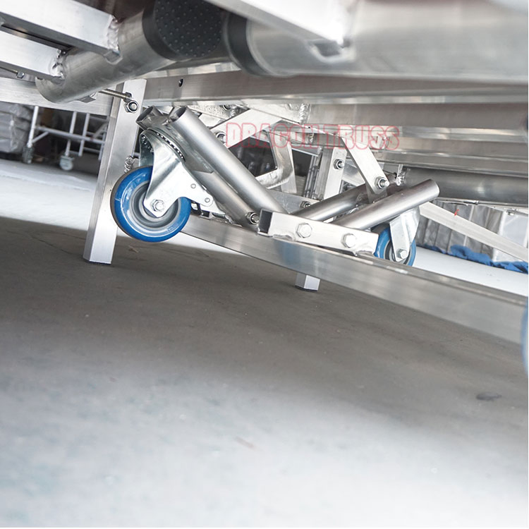 Dragonstage Mobile Folding Stage with Wheels Used Wedding for Sale