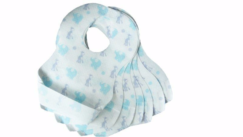 Waterproof Baby Bibs Non-Woven Fabric Travel Disposable Bibs
