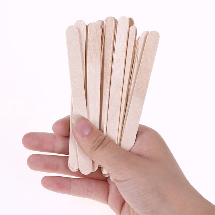 Whole Sale Wood Biodegradable Custom Logo Popsicle Stick Ice Cream Stick