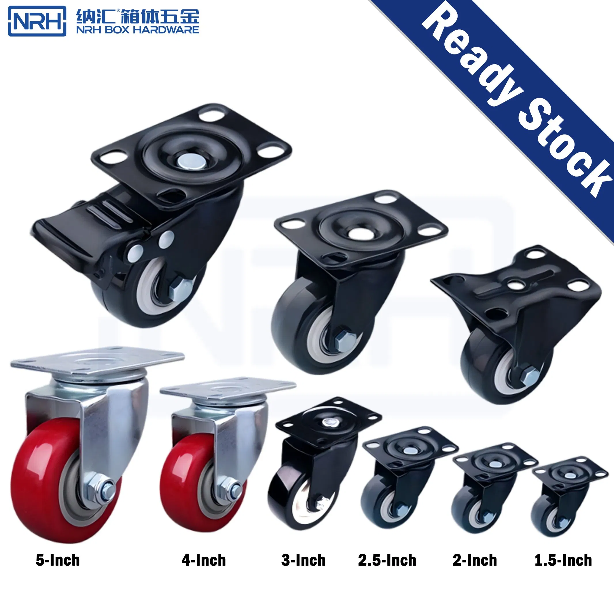 Nrh 9201 Plate Targeted Caster for DIY Projects Universal Mounting SGS Standard