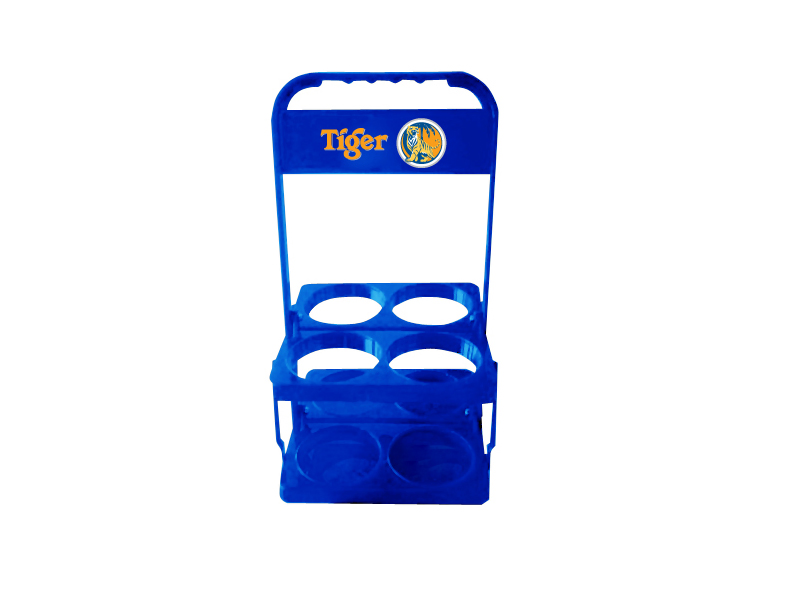 Promotional Red Plastic 6 Bottles Water Bottle Carrier