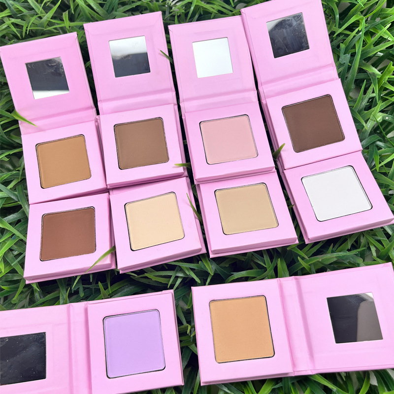 Custom Logo Full Coverage Contour Palette Waterproof Vegan Pigmented Pressed Powder Bronzer Makeup Cosmetics