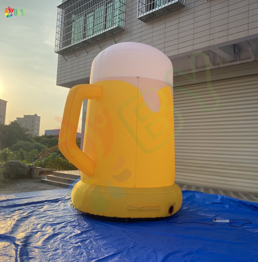Boyan Giant Advertising Inflatable Beer Cup Balloon, Inflatable Beer Mug to Holland