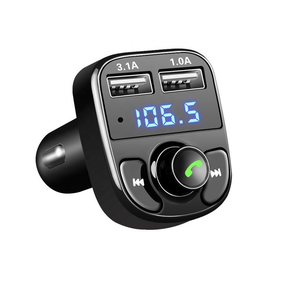 FM трансмиттер автомобильный X8 Bluetooth MP3 с зарядкой
