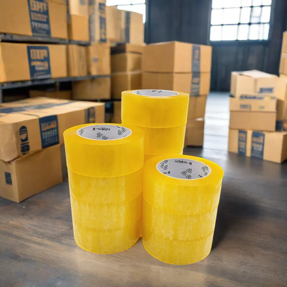 Good Quality Self Adhesive Tape Custom BOPP Jumbo Roll Cintas Adhesiva Transparent Clear BOPP Packing Tape for Sealing Cartons
