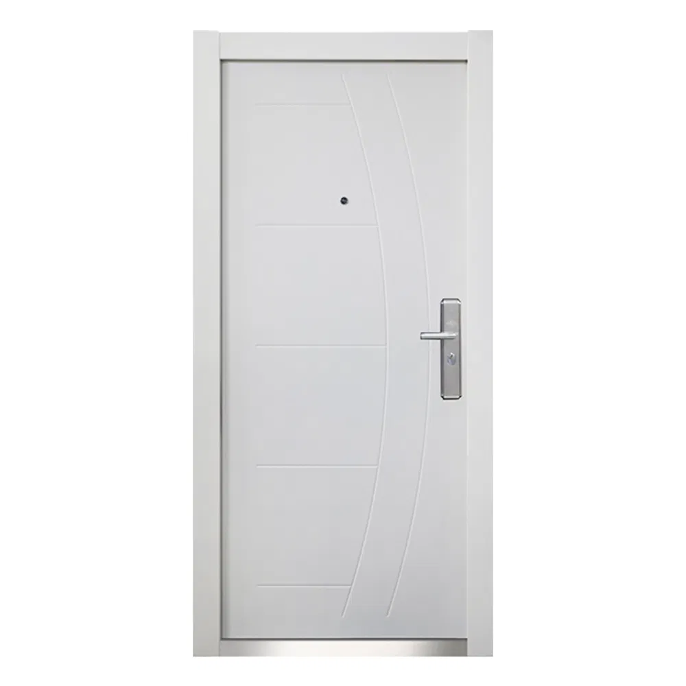 Wood Color PVC Coated Steel Door
