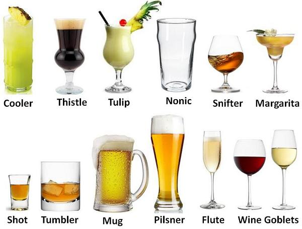 14.75 Oz Drinking Glass Cup Restaurant Bar Clear Cocktails Margarita Glasses