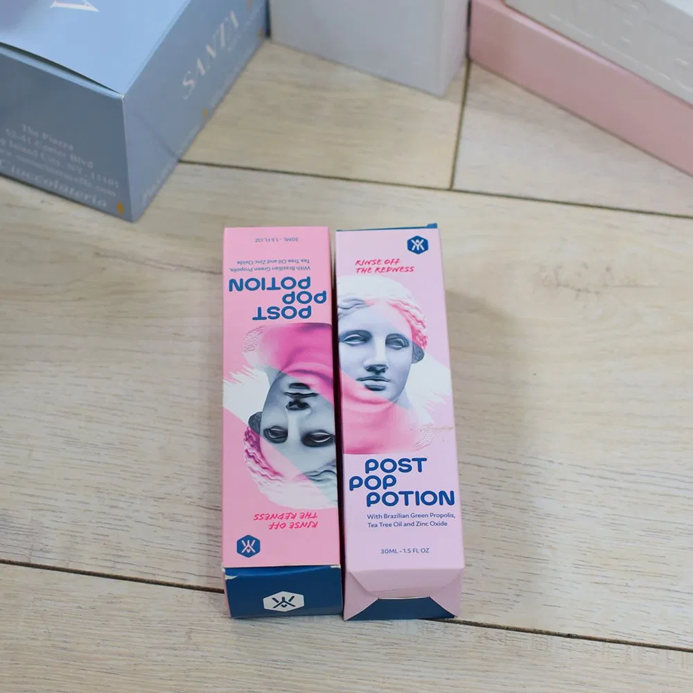 High Quality 50ml Glass Serum Twist Push Dropper Bottle Empty Skincare Packaging