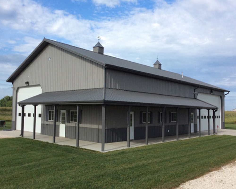 Small Steel Frame Portable Lightweight Structural Prefab Storage House Shed