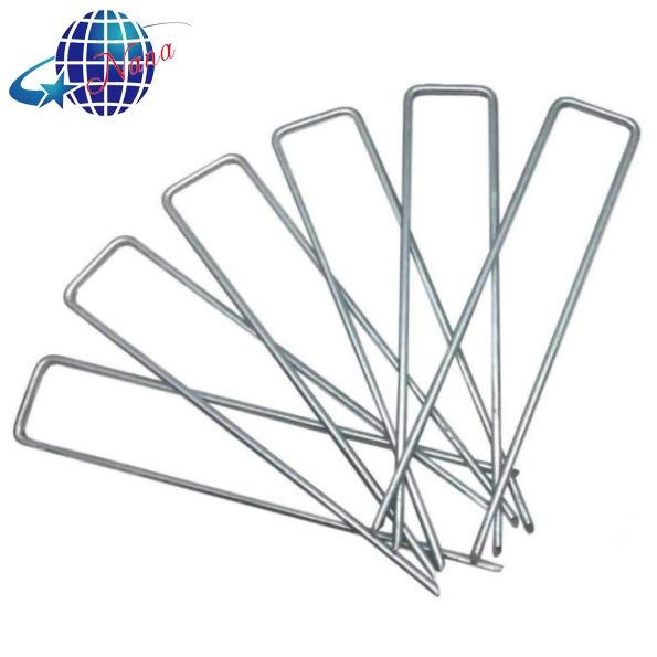 Hot Selling 6 Inch U Shape Galvanized Garden Staples / SOD Staples