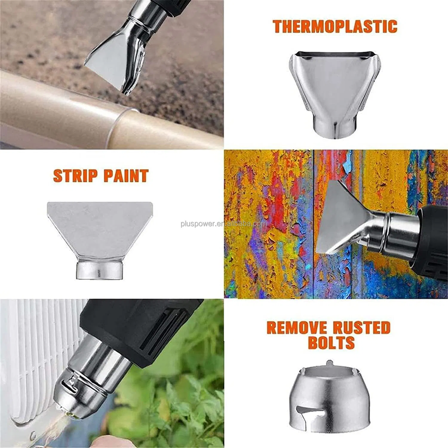 Adjustable 3-in-1 Electric Weed Burner 2000W 3-Gears Thermal Weeder Hot Air Ci24734