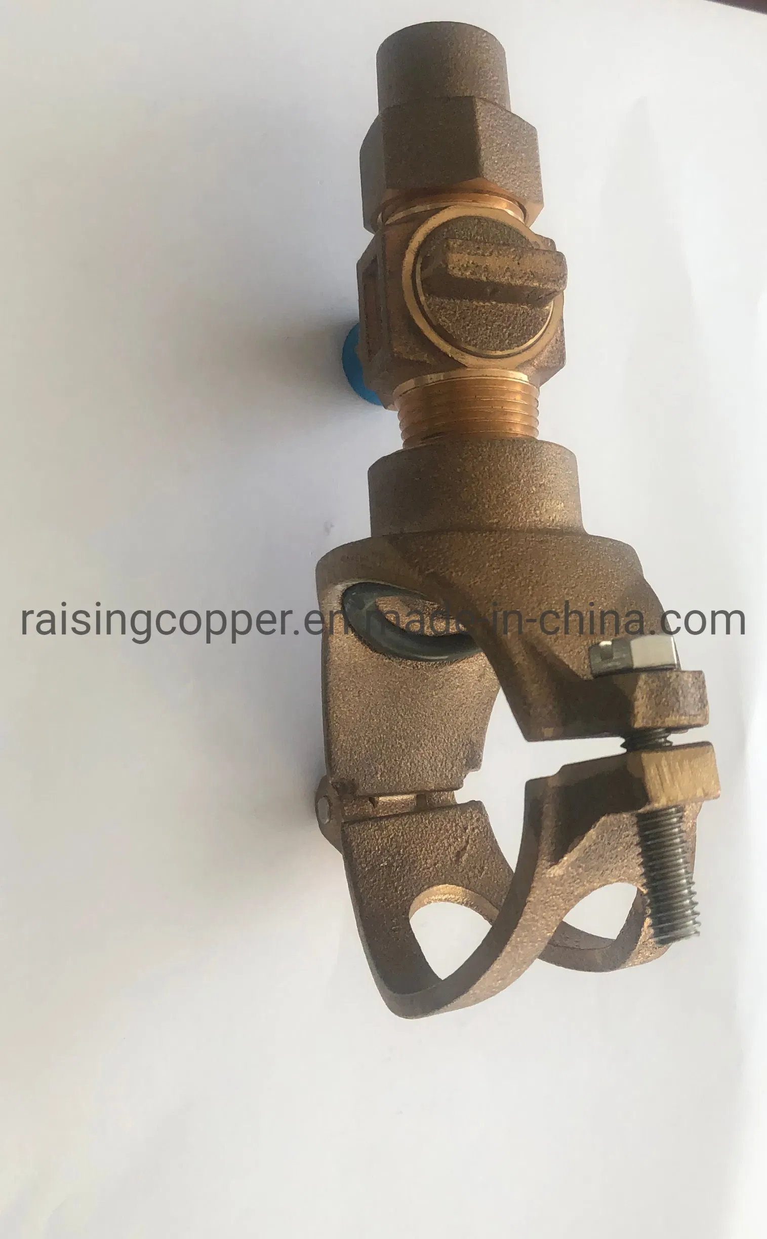 Bronze Saddle with Bronze Corporation Stop