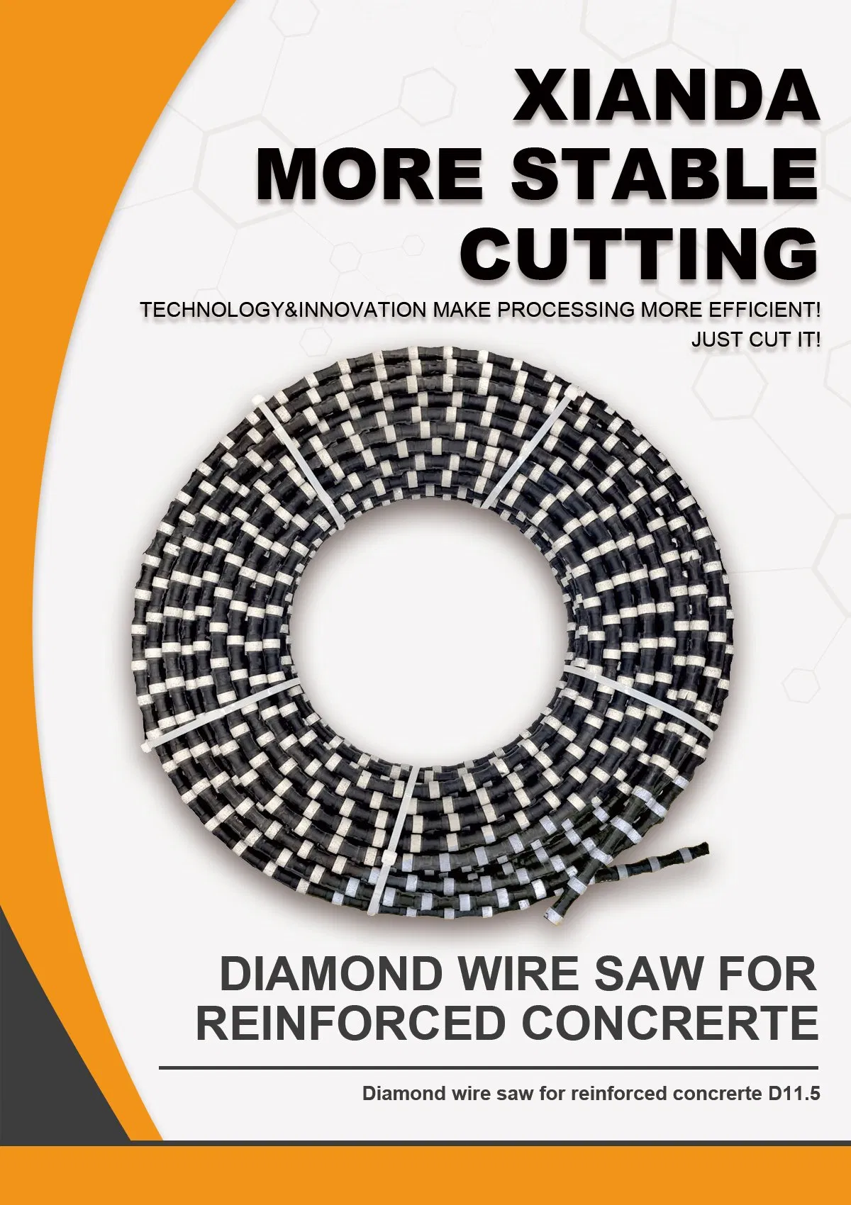 High Quality Diamond Wire Saw for Reinforced Concrete Stone Cutting Tools Rubber