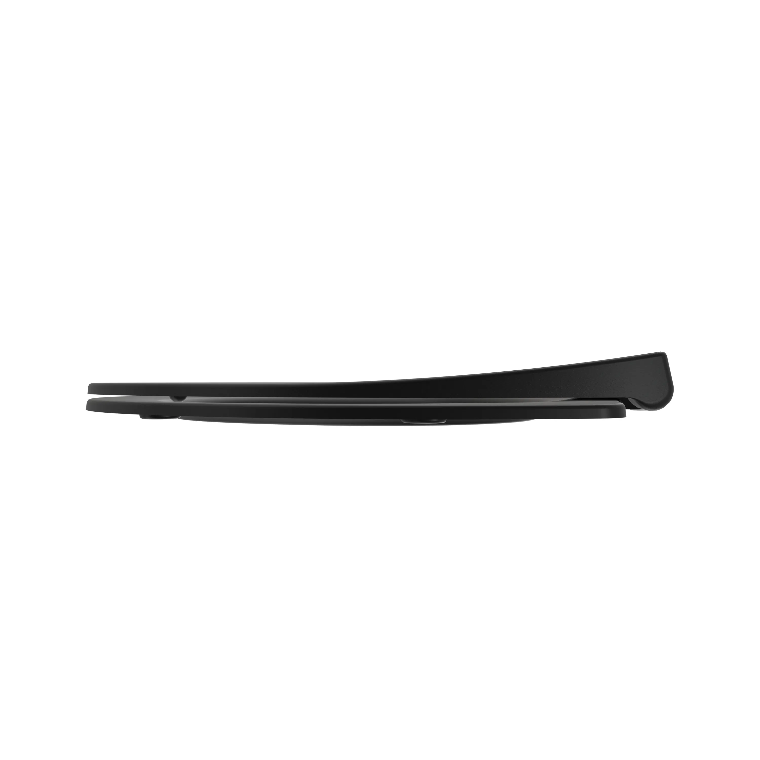 Matt Super Ultra Slim Design Fits Most EU Pans Black Toilet Seat